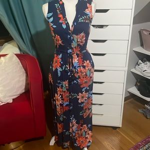 Talbots size 2 button up floral dress